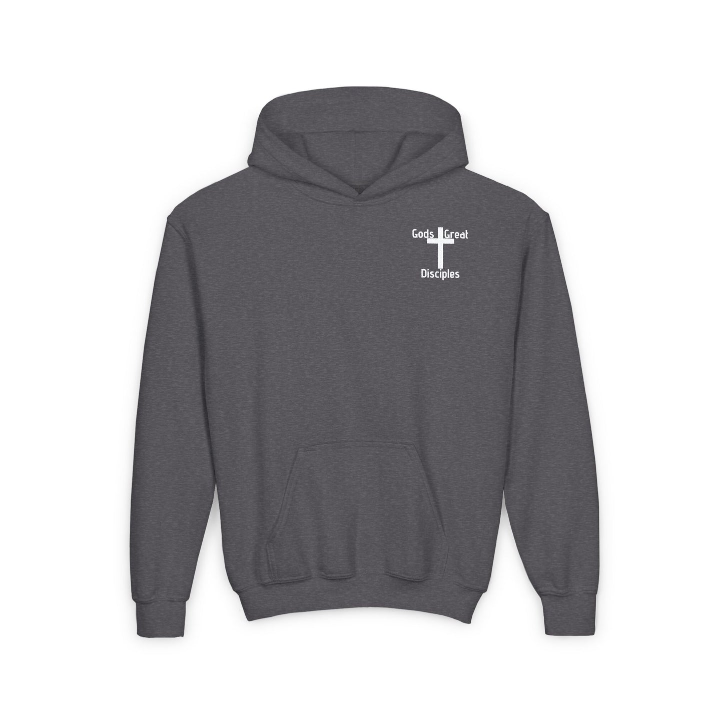 John Bible Verse Hoodie - Youth Heavy Blend